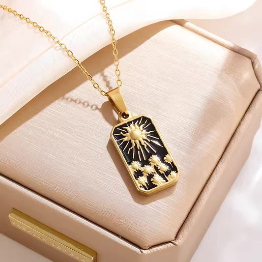 Sun Tarot Card Pendant