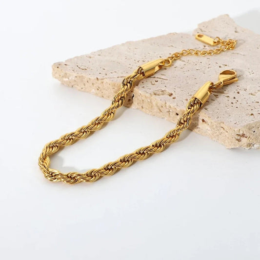 Twisted Gold Bracelet