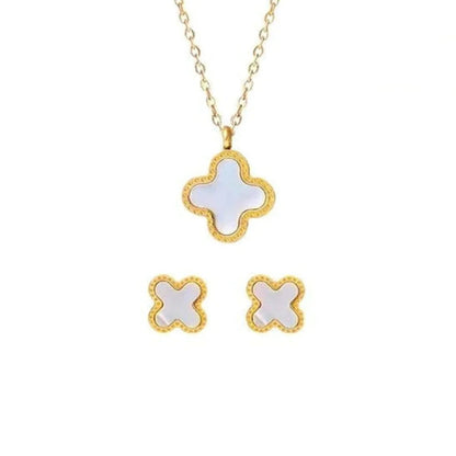Four Leaf Clover Set (White)